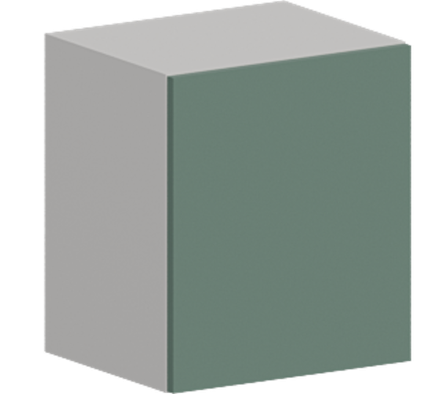 Кухня Модуль ШВГ 419 Белый / Матовая мята