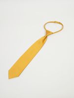 Галстук с фиксатором "Горчица"