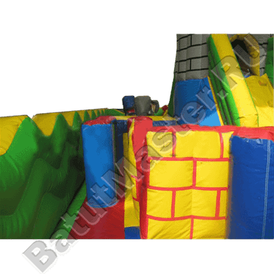 Большой надувной батут "Средневековье" 20*20*5 м