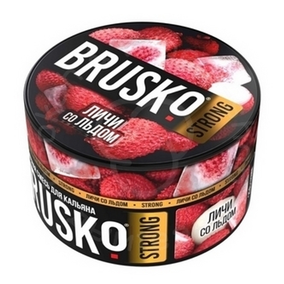 Бестабачная смесь для кальяна BRUSKO, 250 г, Личи со льдом, Strong (М)
