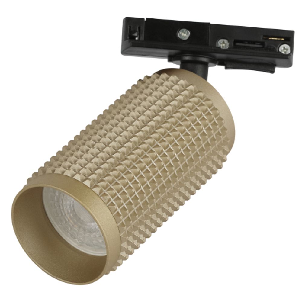 Трековый светильник однофазный ЭРА TR40-GU10 MG под лампу GU10 матовое золото | Однофазные светильники под лампу