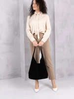 сумка через плечо шоппер натуральная замша