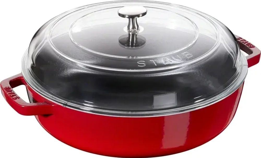 STAUB Чугунный кастрюля 26 см вишневый