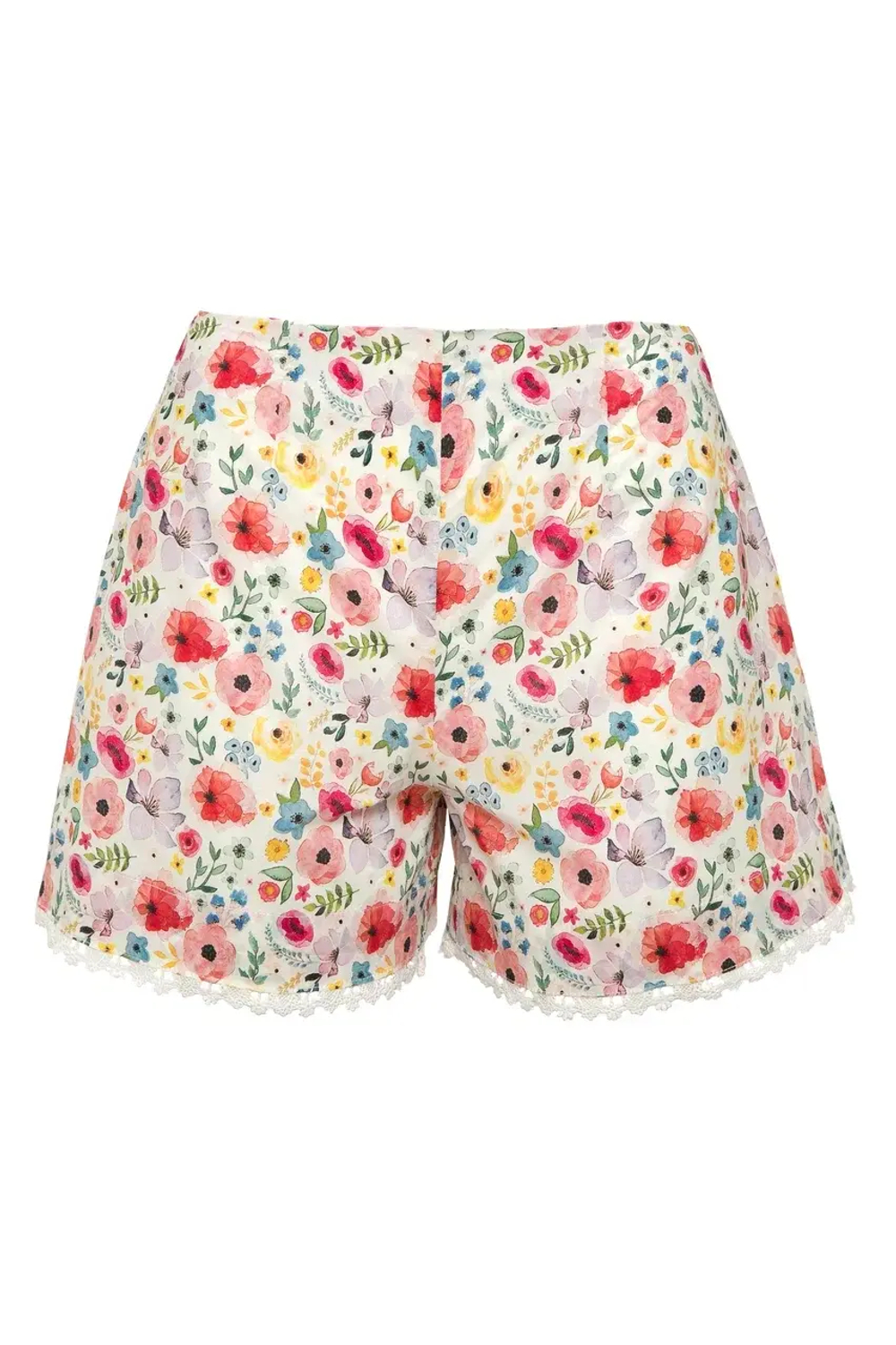 «Flower pants» Шорты из хлопка с кружевной отделкой.