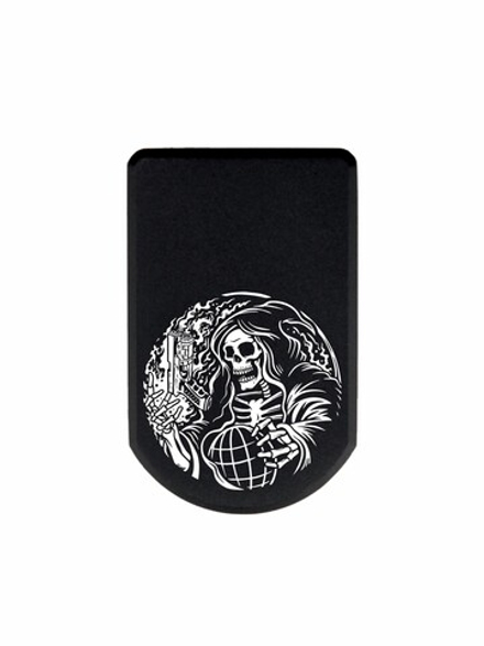 Пятка +3 патрона для магазинов Grand Power, ПЛК, CZ, Tanfoglio с гравировкой Смерть