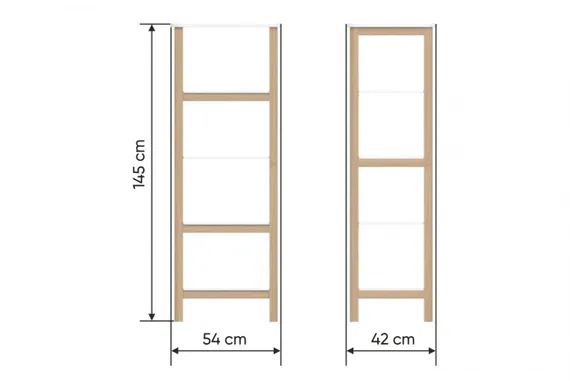 Стеллаж Ellipse Classic высокий Молочный