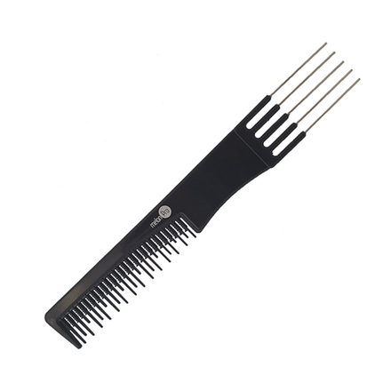 Расческа Melon Pro K-252 для начеса пластик метал.вилка 22*2,5см