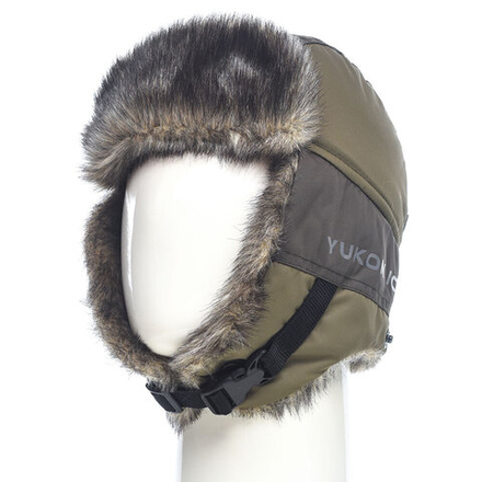 Шапка ушанка зимняя Yukon Ice Huntsman цвет Хаки ткань Breathable