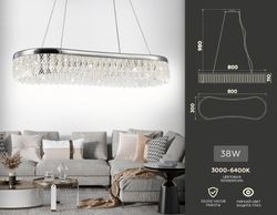 Ambrella Подвесной светодиодный светильник с хрусталем Traditional TR49733