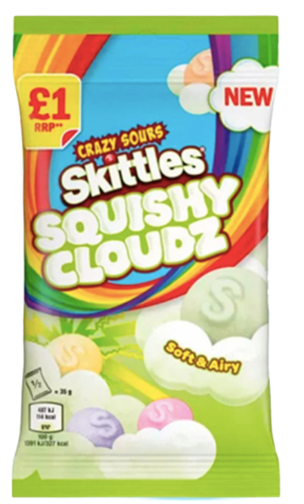 Драже Skittles Cloud Pouch Sour