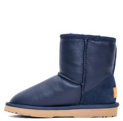 UGG Kids Classic Short Metallic Navy