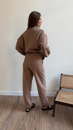 Брюки премиум утепленные, Мокко