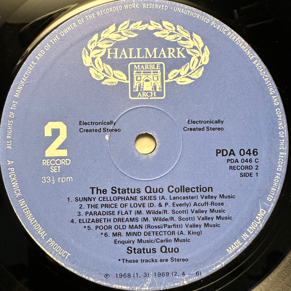 Status Quo - Greatest Hits 2LP (Англия 1976г.)