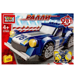 Конструктор пластмассовый Спорткар 2в1, 106 дет. 57005-JS (Город мастеров)