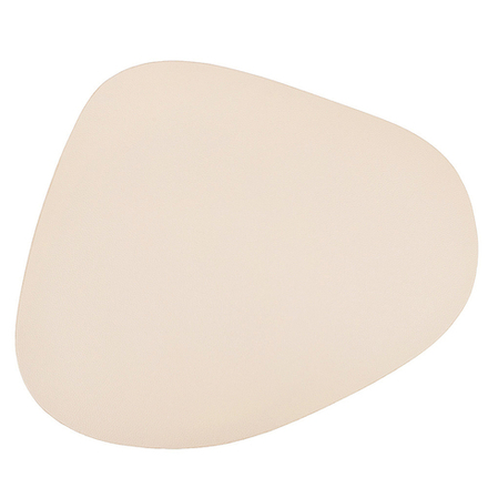 Салфетка сервировочная (плейсмат) "Экокожа" (бежевая) 45*37 см (min4) (упаковочный пакет)