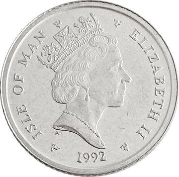 10 пенсов 1992 Остров Мэн