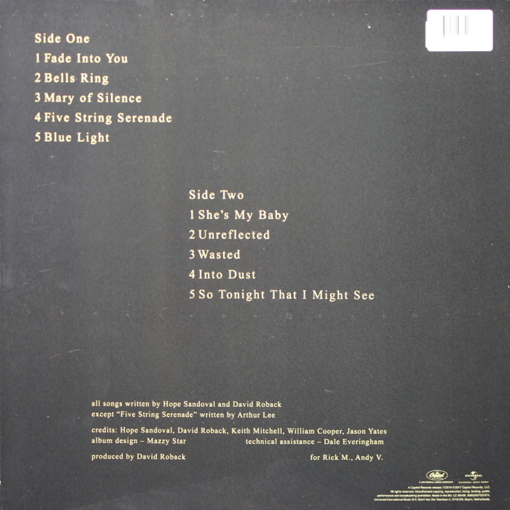 Mazzy Star / So Tonight That I Might See (Coloured Vinyl)(LP)