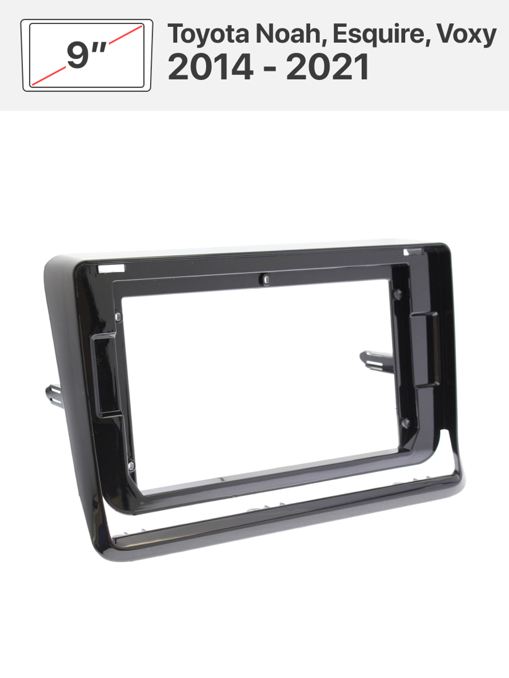 Переходная рамка 10" и комплект проводов для Toyota Noah, Esquire, Voxy 2014 - 2021