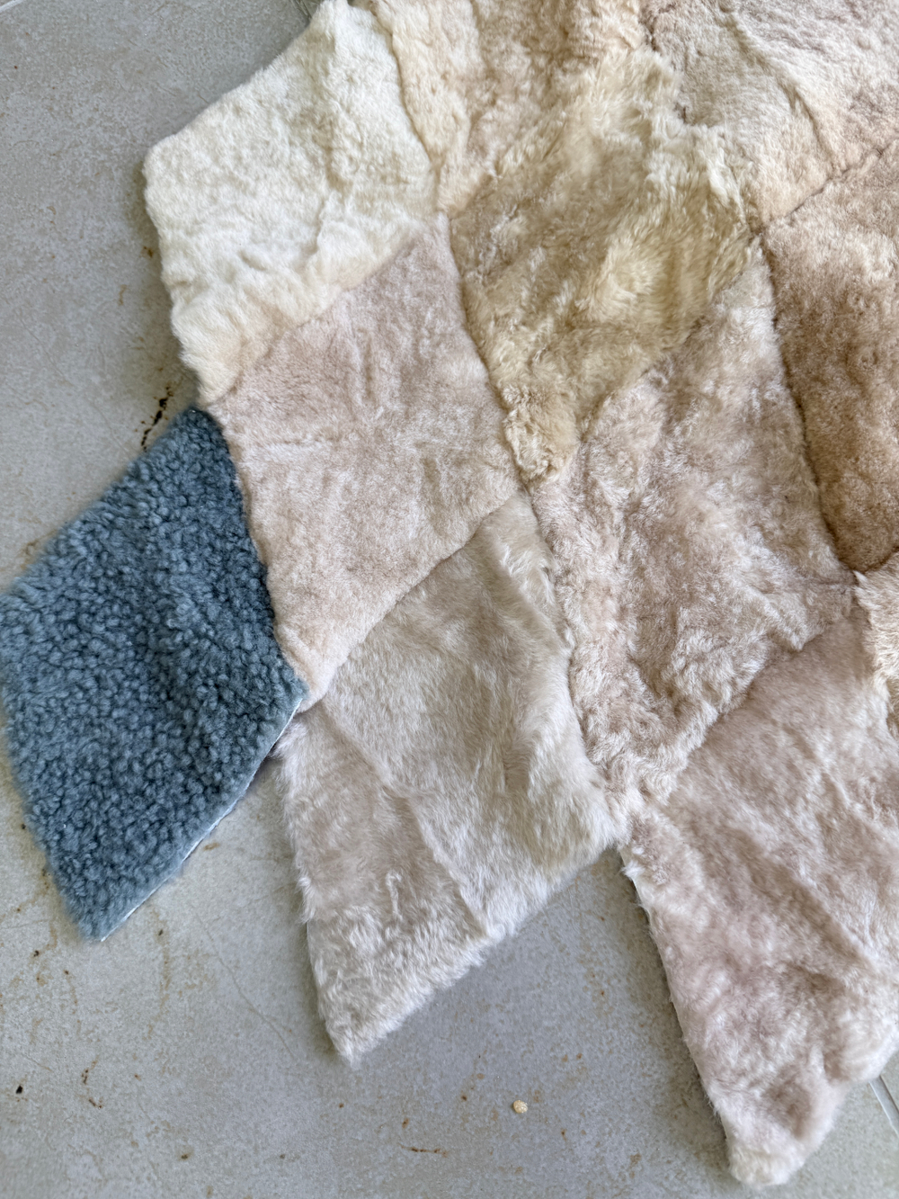 Покрывало меховое ковер из шкуры овчины