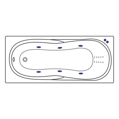 Акриловая ванна 170х75 см Excellent Sekwana WAEX.SEK17.LINENANO.GL белая
