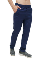 Брюки медицинские мужские Тезис TZ620, на резинке со шнурком, белый, 54