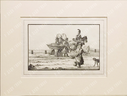 Александров П. А. (1798-1832) Извозчик и торговец хлебом. Литография 1823 г.