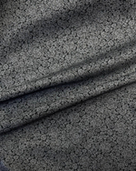 Хлопок Liberty черный с серым цветочным узором