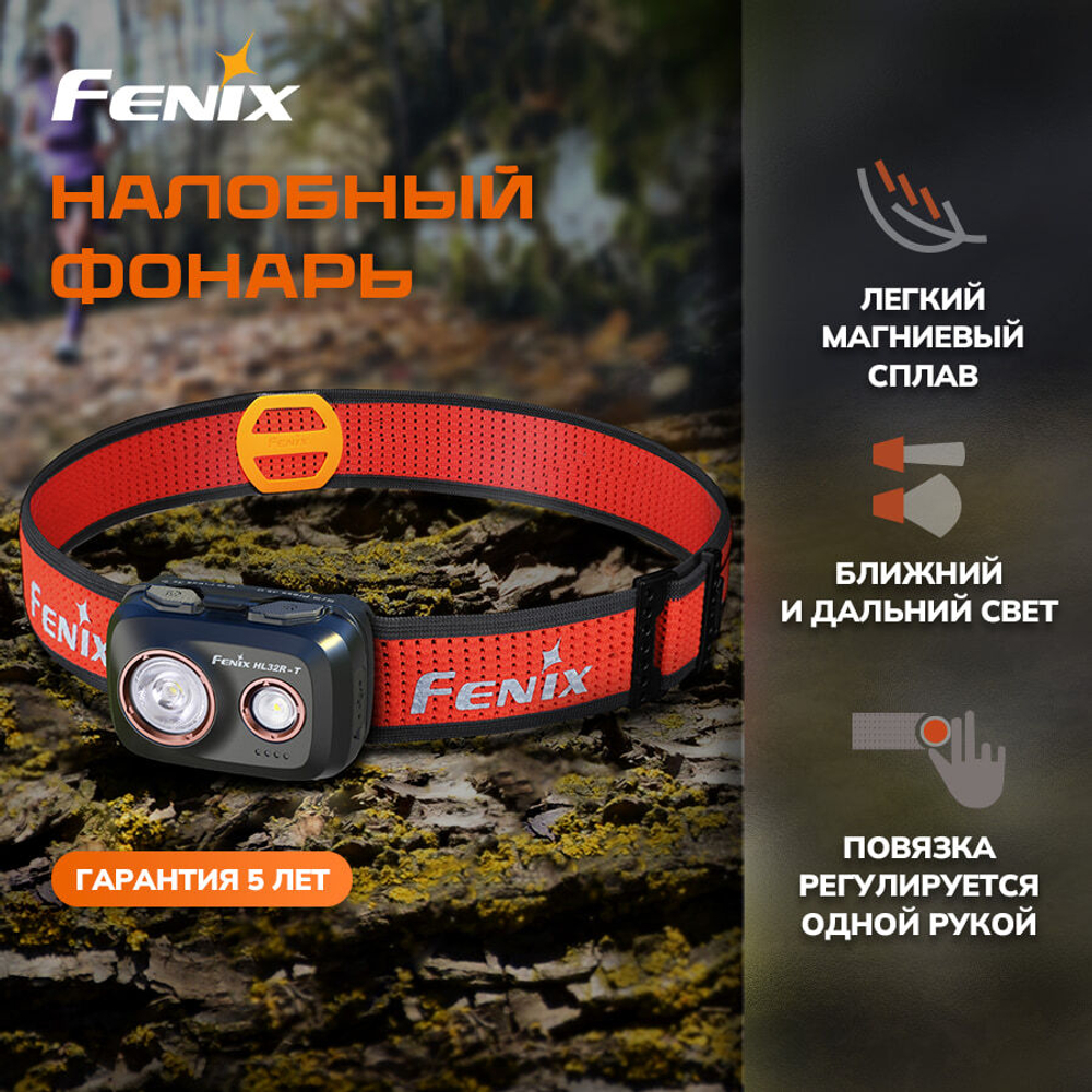 Налобный фонарь Fenix HL32R-T черный