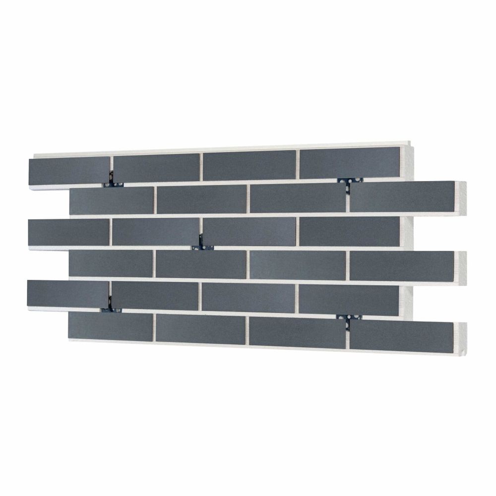 Клинкерная термопанель ППС Керамин Куба 2 Серо-голубой 1020х455 мм