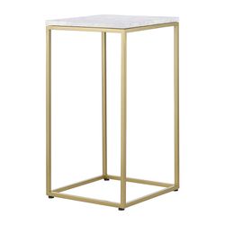 Набор из 2-х столиков Mayen Gold, белые/золотистые