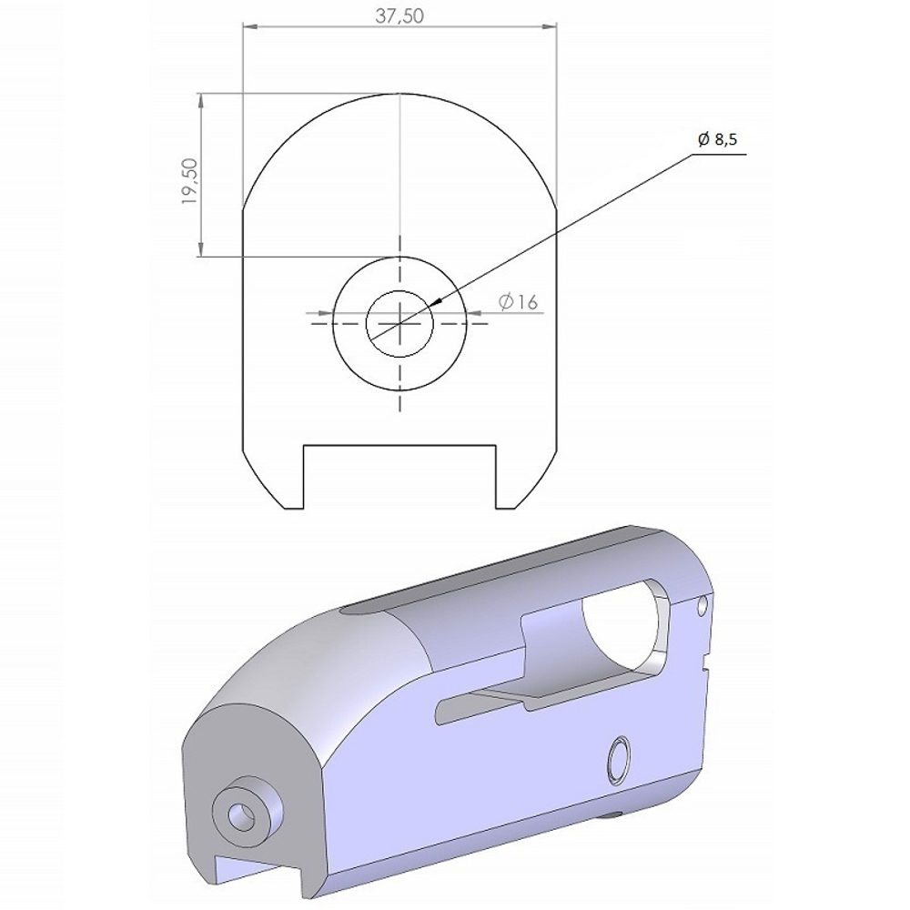 Приклад Kral Arms, DLG Tactical. Черный