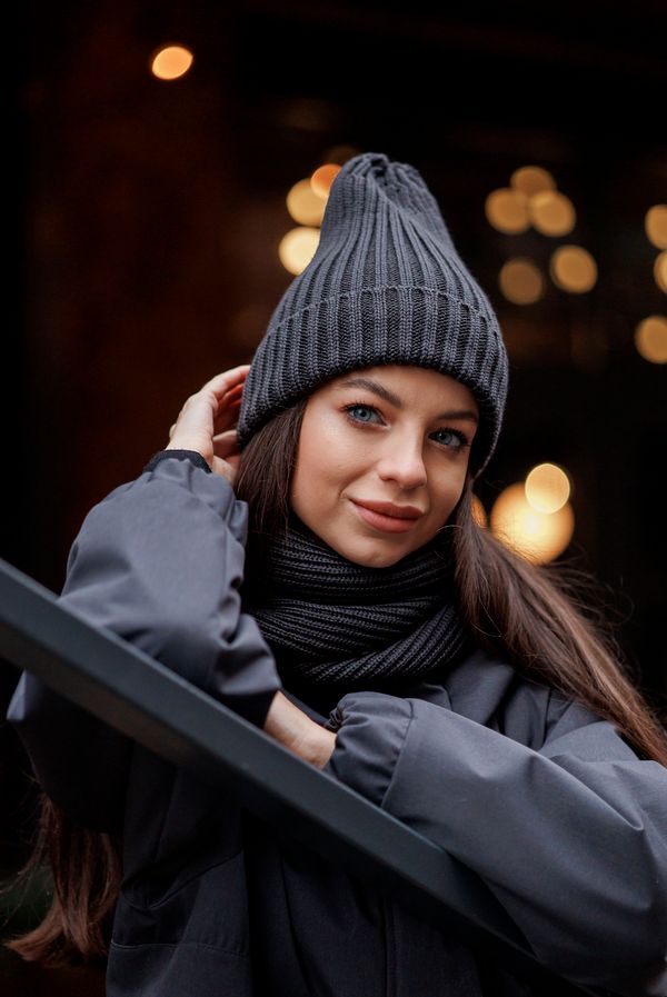 Шапка Утеплённая Графитовая - фото 2