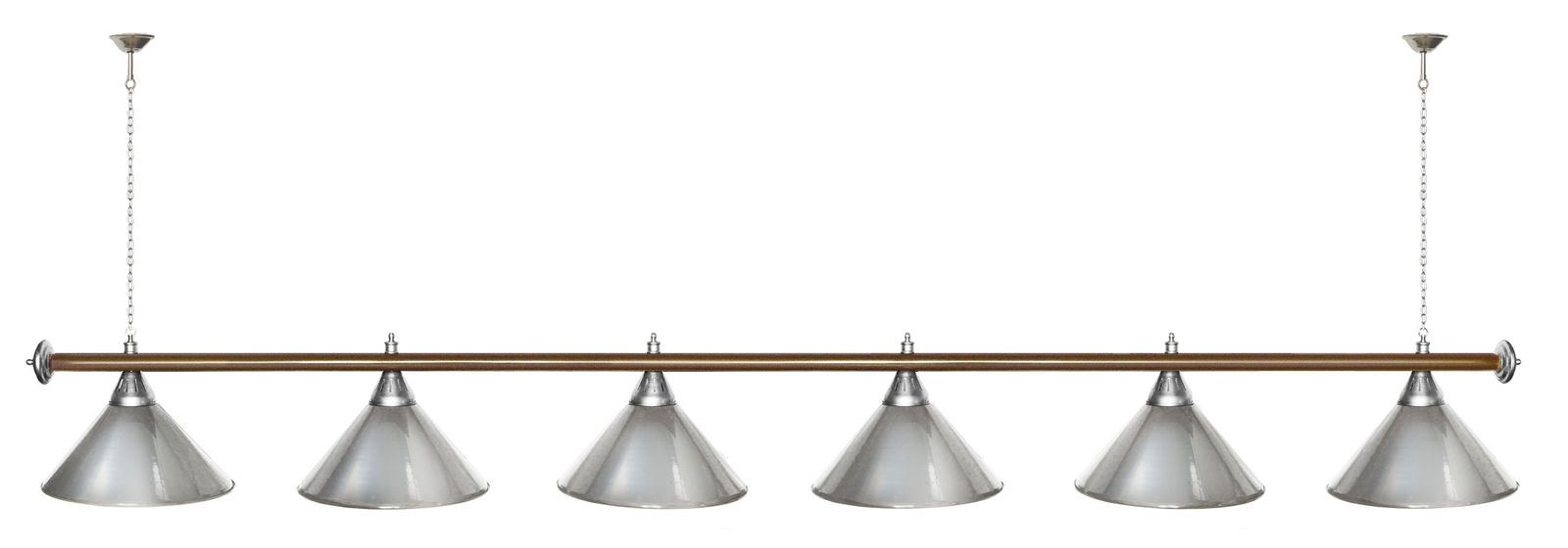 Лампа STARTBILLIARDS 6 пл. (плафоны золотые,штанга золотая,фурнитура золото) фото №68