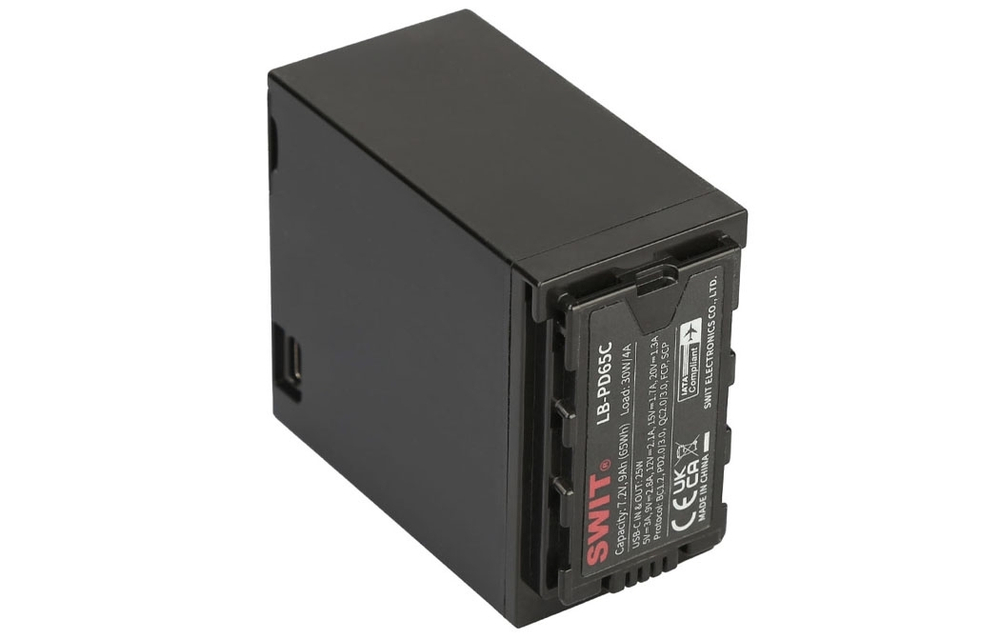 Аккумулятор SWIT LB-PD65C аналог Panasonic VBR59/89/118 65 Втч разъемы D-Tap, USB-C