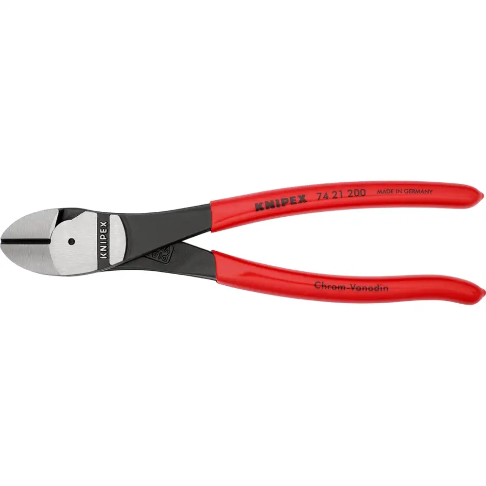 Кусачки боковые особой мощности черненые 200 мм Knipex 74 21 200
