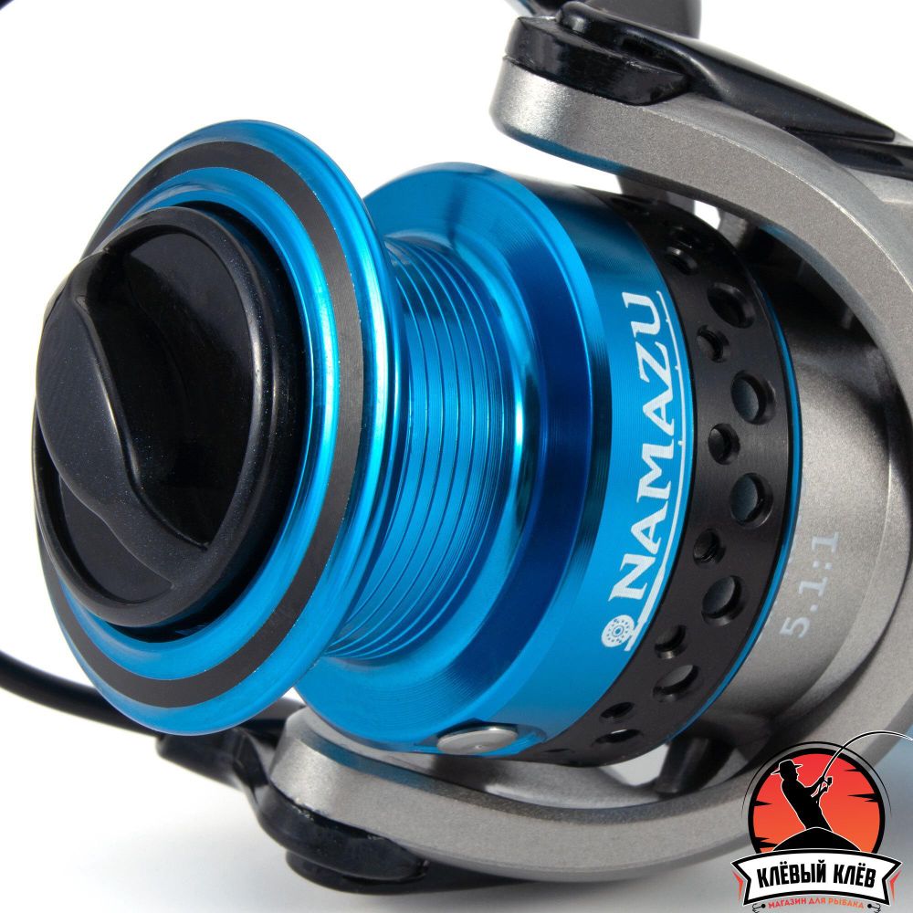 Катушка безынерционная Namazu Big Sting BS4000, 6+1 подш., метал. шпуля + запасная графит. шпуля/20/