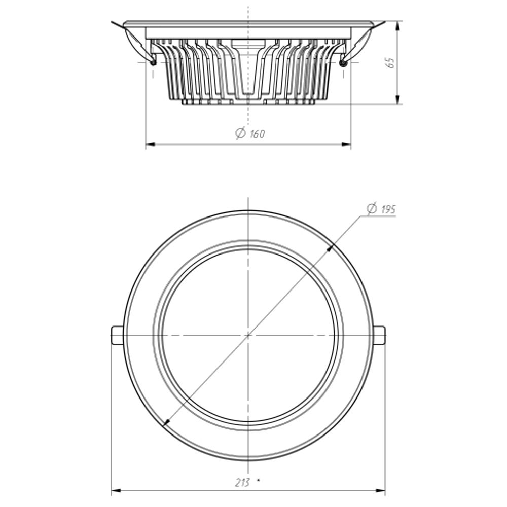 Светильник даунлайт светодиодный ЭРА SDL-10-90-40K-W30 встраиваемый круглый 30Вт 4000K 3200лм D195х65 5 лет гарантии
