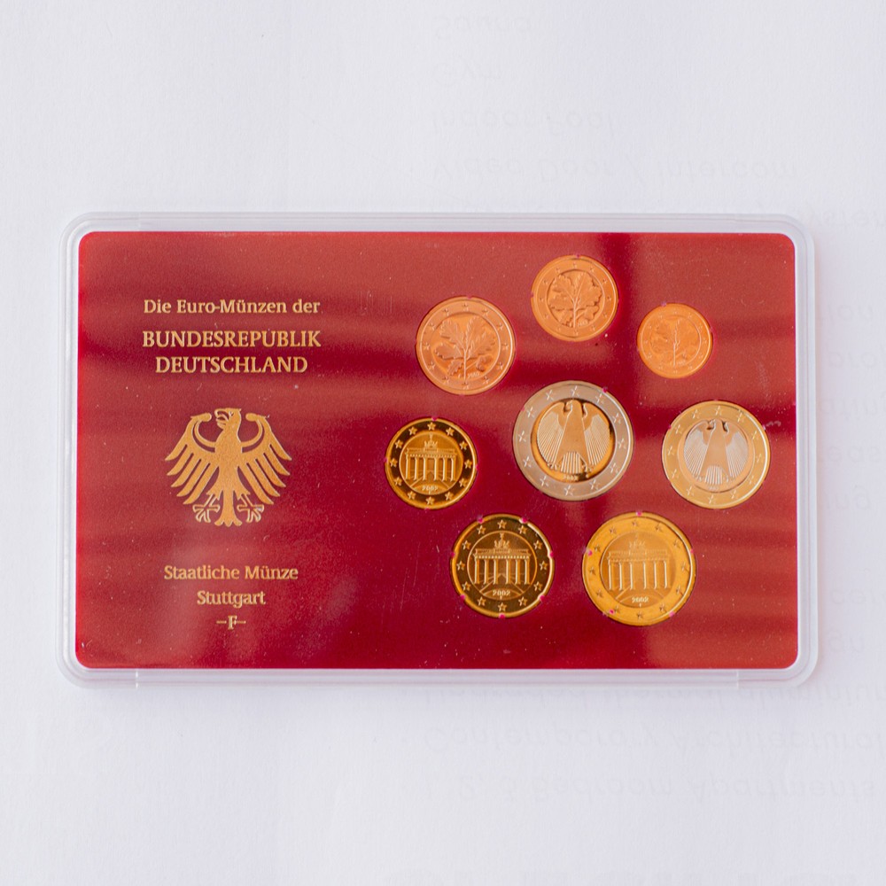Germany 2002 Proof Coin Sets (A, D, F, G, J)