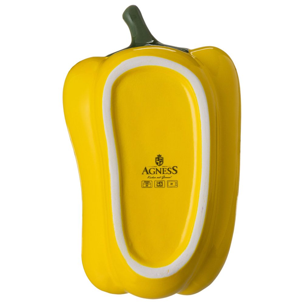 БЛЮДО ДЛЯ ЗАПЕКАНИЯ "ПЕРЕЦ" 500 МЛ. 21*12,5 СМ. ВЫСОТА=6 СМ. КОЛЛЕКЦИЯ "IL RACCOLTO"