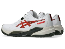 Мужские кроссовки теннисные Asics Gel-Challenger 15 - white/cherry tomato