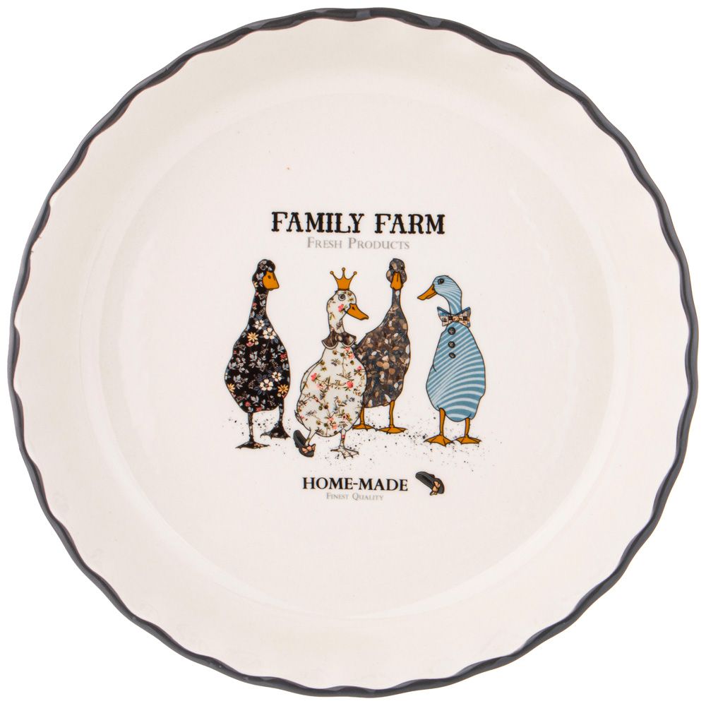 ФОРМА ДЛЯ ВЫПЕЧКИ "FAMILY FARM" КРУГЛАЯ 2,1 Л 27,5*27,5*6 CМ