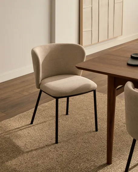 Стул Ciselia бежевый шенилл