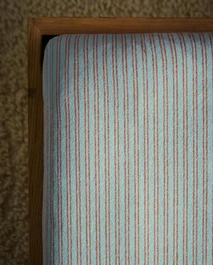 Простыня на резинке Zara Home фланель, хлопок 100%, в полоску, 2611/900