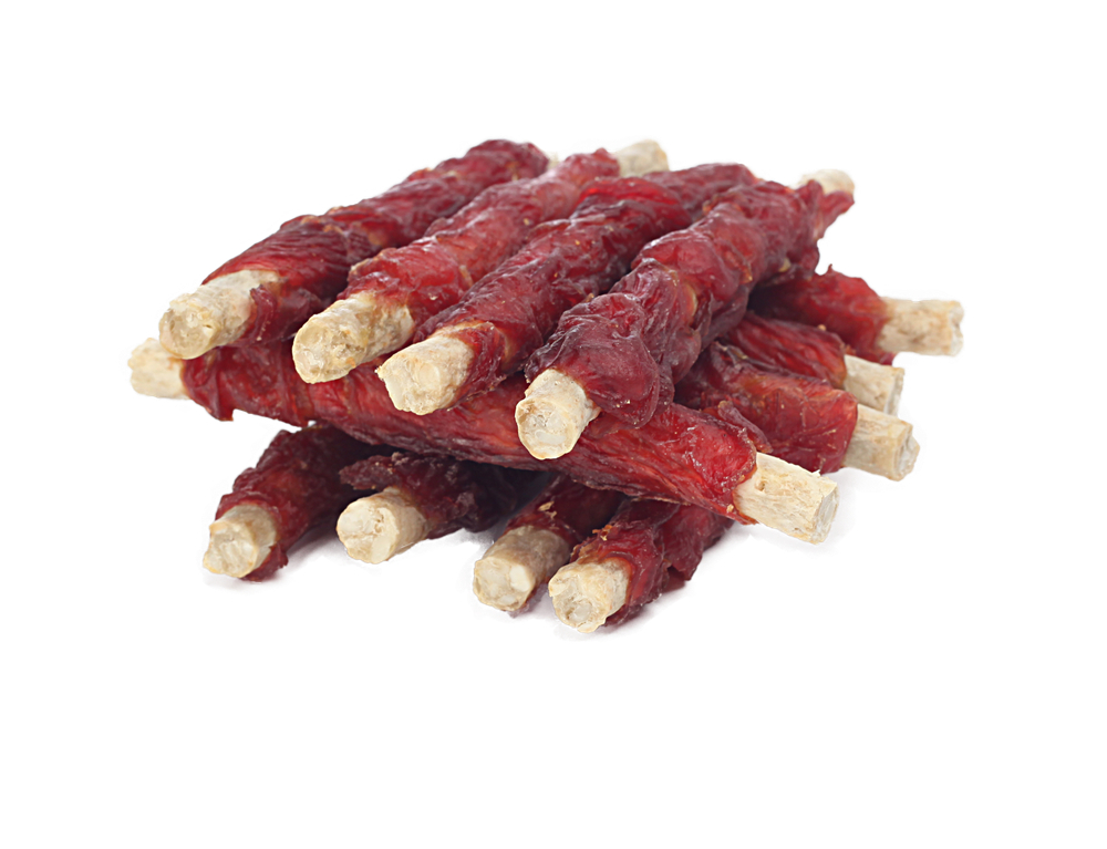 Лакомство для собак "Грин Кьюзин" GREEN QZIN СВЕЖЕСТЬ 2 (Сушенные утиные твистеры) 750 гр
