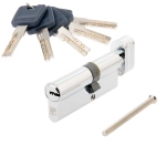 Цилиндровый механизм APECS 80(35C/45)-C-CR ключ-вертушка, цвет хром, личинка для замка