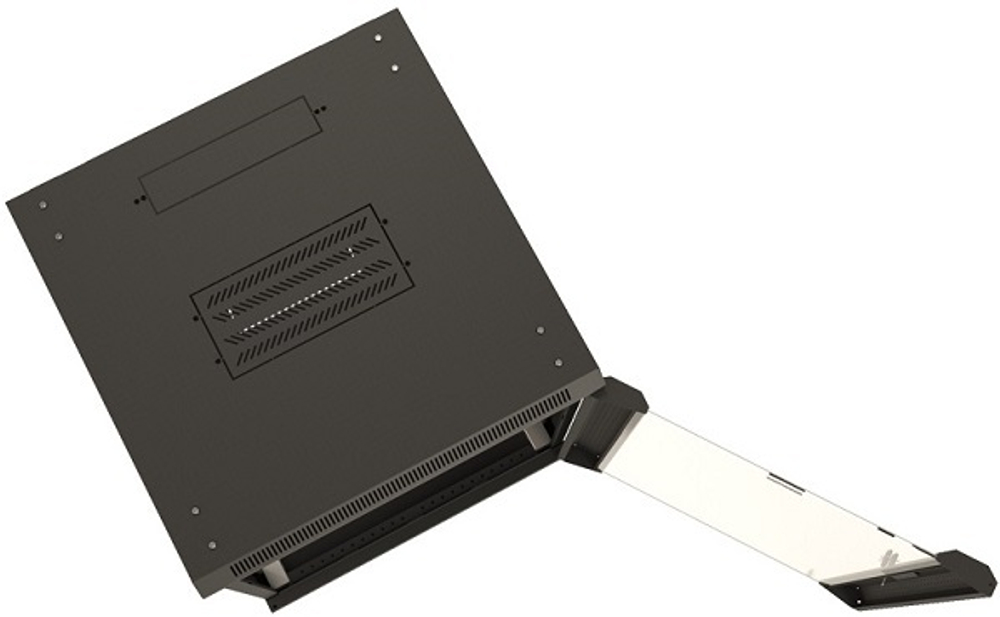 Шкаф настенный 19", 22U Hyperline TWB-FC-2245-GP-RAL9004