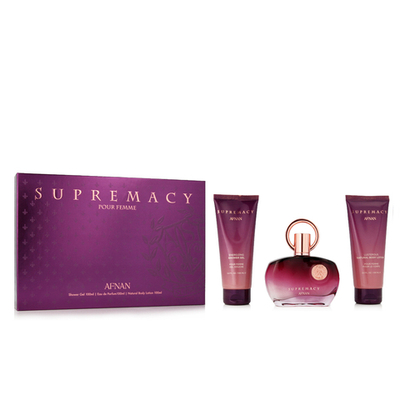 Afnan Supremacy Purple EDP 100 ml + SG 100 ml + BL 100 ml (woman) 1 pcs