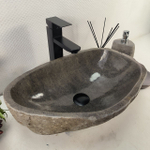 Раковина из речного камня RS-65108 48*32*15 0856