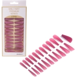 Ногти накладные на клеевых пластинах 24шт «ТЫПРЕКРАСНА!», цвет темно - лиловый, длина 3см