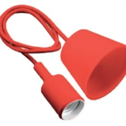 Светильник подвесной MINIO (для ламп Е27, max 60W, IP20, AC220-240V, кабель 1м, красный) GTV OS-MINIOE27-42